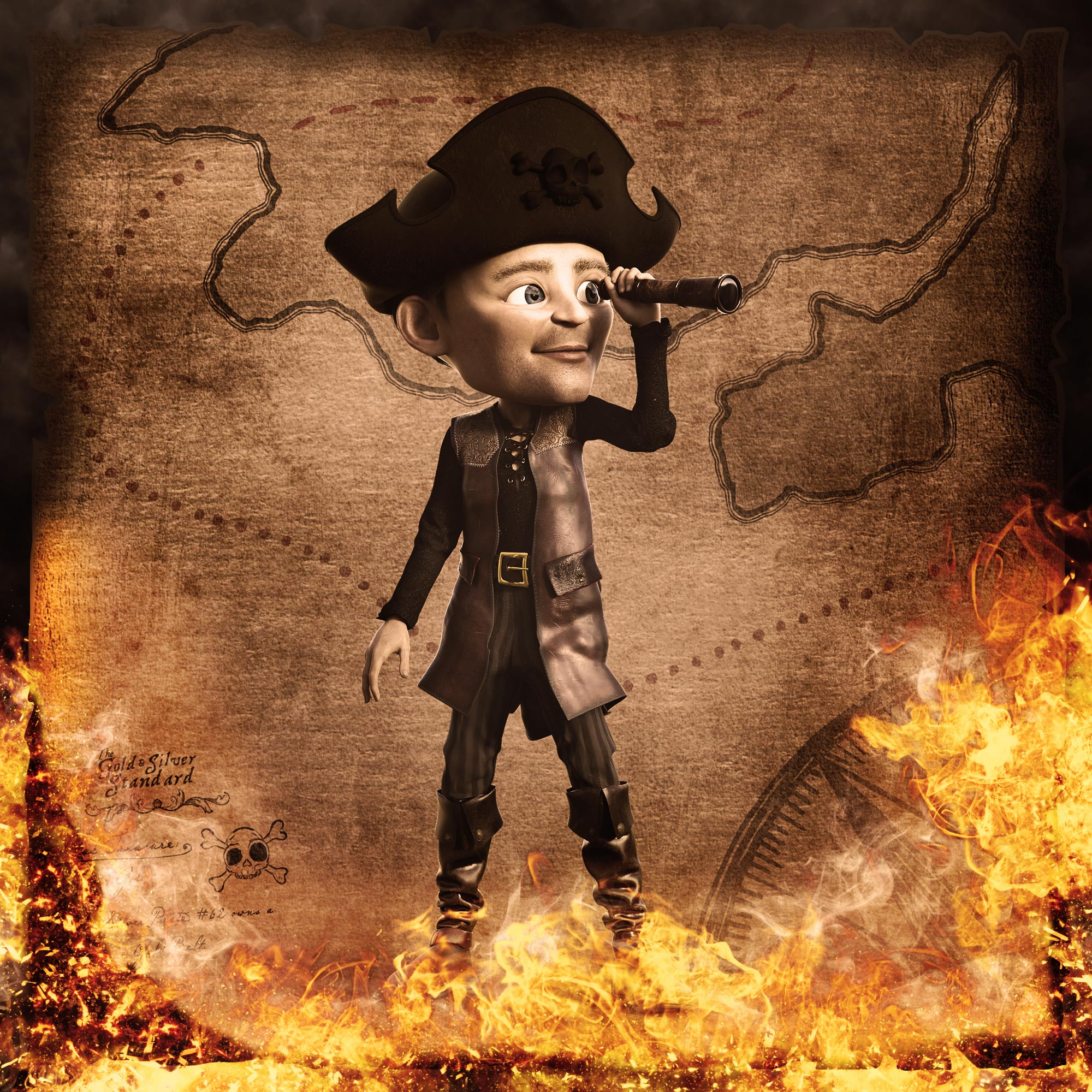 Gold Silver Pirate #62