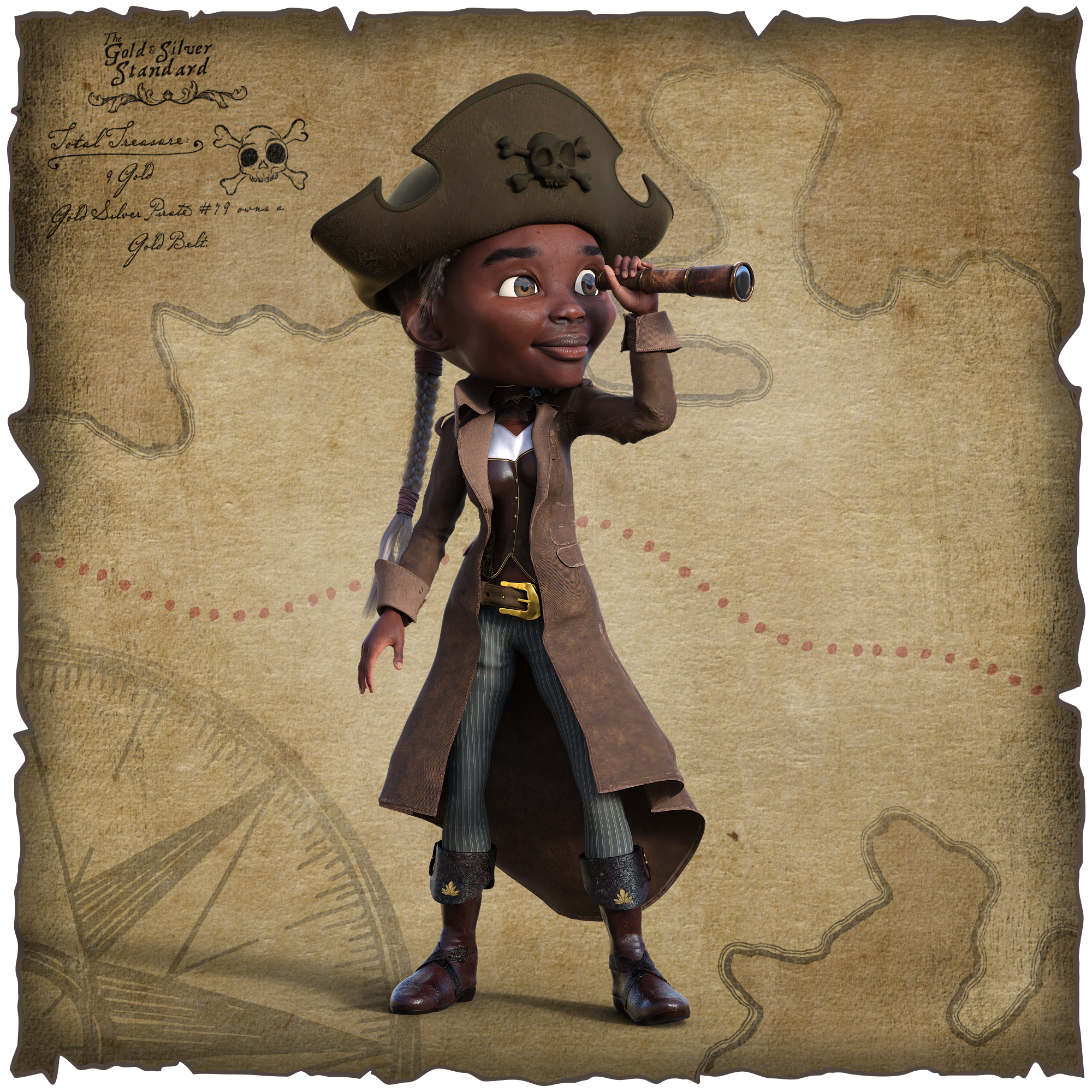 Gold Silver Pirate #79