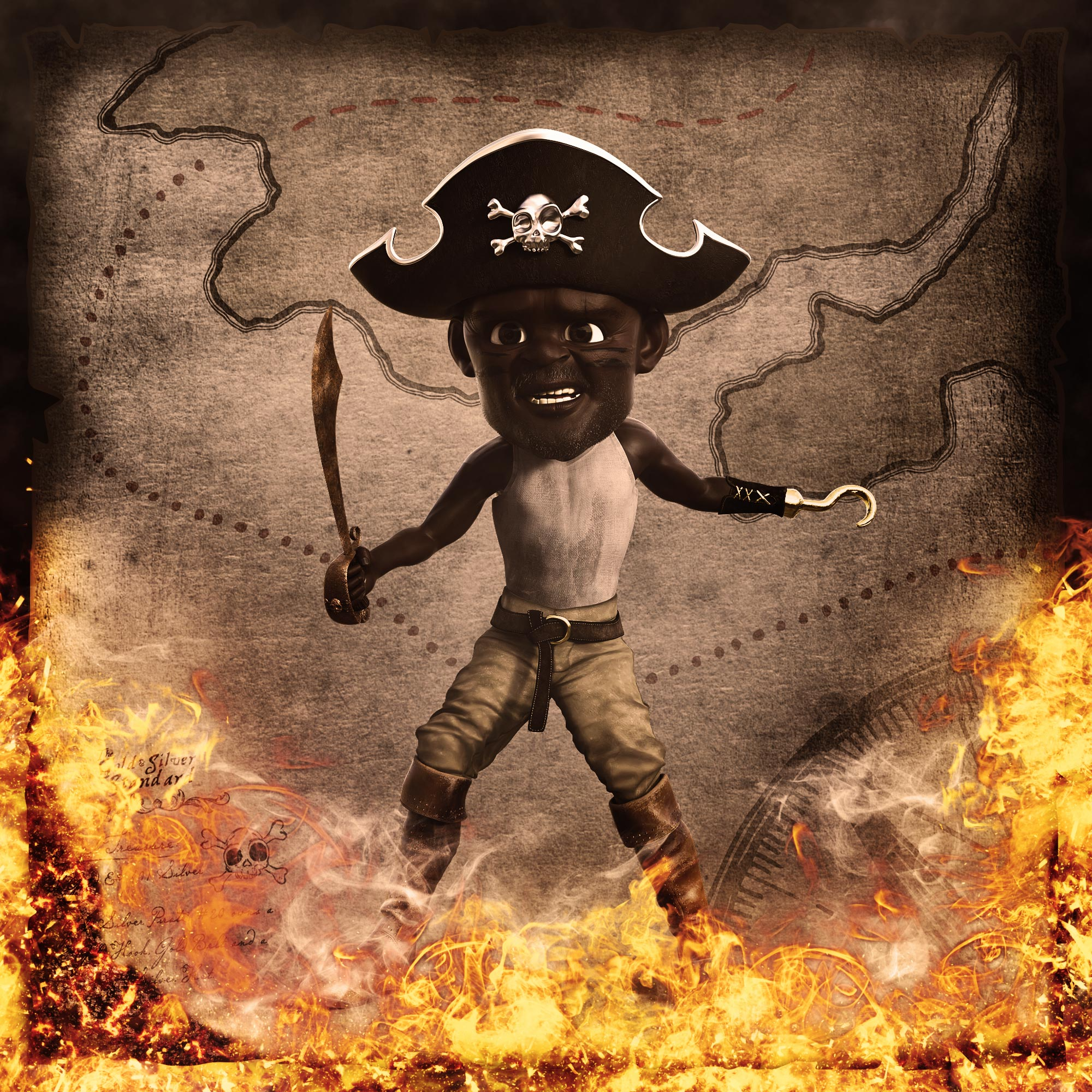 Gold Silver Pirate #20